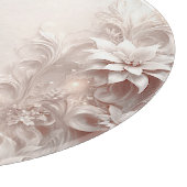 白色アイボリーフローラ切断板 カッティングボード (角)