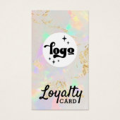 白色オパールロイヤリティカード (正面)