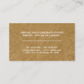 白色ケータリングトレイオーナメント 名刺 (裏面)