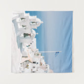 白色コンクリート建物の体近くの水  タペストリー (正面(横))