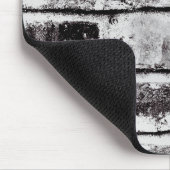 白色コントラスト工業用素朴レンガ質感 マウスパッド (コーナー)