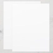 白色セミグロス紙シート (正面/裏面)