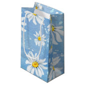 白色デイジーおもしろい スモールペーパーバッグ (正面アングル)