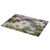 白色デイジーガラス カッティングボード (角)