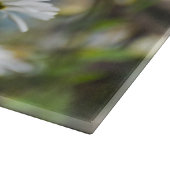 白色デイジーガラス カッティングボード (角)