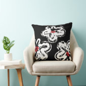 白色デイジーデザインレトロ装飾用クッション クッション (椅子)