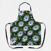白色デイジーパターン エプロン (正面)
