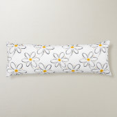 白色デイジーパターン ボディピロー (裏面)