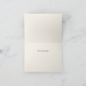 白色デイジーパーソナライズされたサンキューカード サンキューカード (内部)