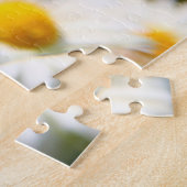 白色デイジーフローラ ジグソーパズル (側面)