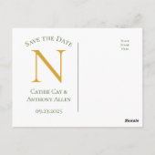 白色デイジー水彩予算保存日 ポストカード (裏面)