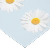白色デイジー ショートテーブルランナー (コーナー)