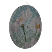 白色デイジー ダーツボード (正面左)