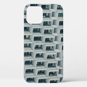 白色ハイライズ建物 iPhone 12ケース
