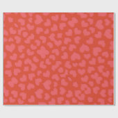白色ハート ラッピングペーパー (フラット)