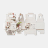 白色ピンクフローラ |結婚式の引き出物 フェイバーボックス (折り畳みなし)