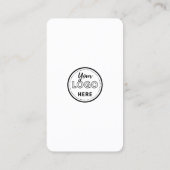 白色ピンクプロフェッショナルQRコードが当社に接続 名刺 (裏面)