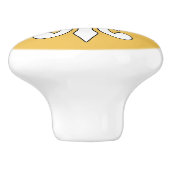 白色フルーアデリスカスタムセラミックノブ セラミックノブ (側面)