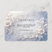 白色フローラの詳細エンクロージャカード エンクロージャーカード (正面)