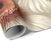 白色フローラエレガントデイジー ラッピングペーパー (ロールコーナー)