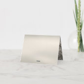 白色フローラサンキューカード サンキューカード (裏面)