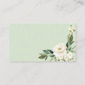 白色フローラジオメト結婚リ詳細エンクロージャ エンクロージャーカード (裏面)