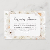 白色フローラディスプレイシャワー エンクロージャーカード (正面)