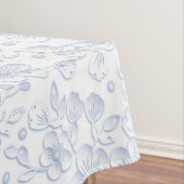 白色フローラハエレガントイビスカスデイジーパターン| テーブルクロス (インサイチュ)