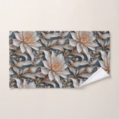 白色フローラファンタジー バスタオルセット (ハンドタオル)