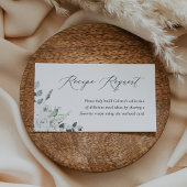 白色フローラレシピ要求シャワーエンクロージャカード エンクロージャーカード