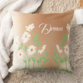 白色フローラ設計 クッション (ブランケット)