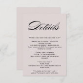 白色フローラ赤面ムーヴエンクロージャカード エンクロージャーカード (正面/裏面)