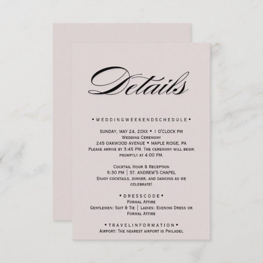 白色フローラ赤面ムーヴエンクロージャカード エンクロージャーカード (正面/裏面)