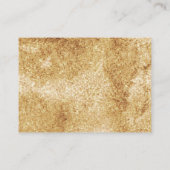 白色フローラ金ゴールド紅葉オンラインRSVP エンクロージャーカード (裏面)