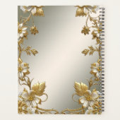 白色フローラ金ゴールド華美プランナー プランナー手帳 (裏面)