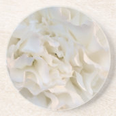 白色フローラ飲料用コースター コースター (正面)