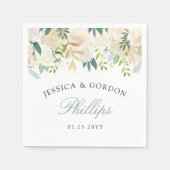 白色ローズウォーター色 | 結婚カクテル スタンダードカクテルナプキン (正面)