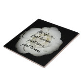 白色ローズセラミックタイル タイル (側面)