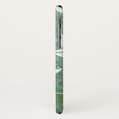 白色ヴィンテージアンティークフローラルパターン Case-Mate iPhoneケース (裏面/左)