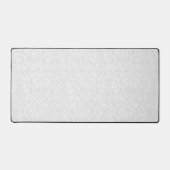 白色ヴィンテージビクトリアンダマスクシームレスパターン デスクマット (正面)