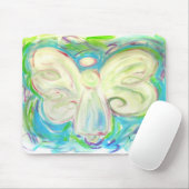 白色光の天使のマウスパッド マウスパッド (マウス)