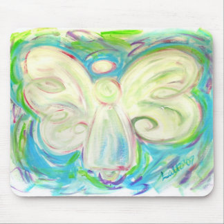 白色光の天使のマウスパッド マウスパッド