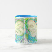 白色光の天使のマグ マグカップ (中央)