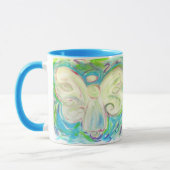 白色光の天使のマグ マグカップ (左)