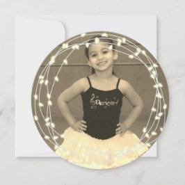 白色光の繊維が付いているあなたの写真 シーズンカード