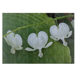 白色出血ハートフローラ カッティングボード