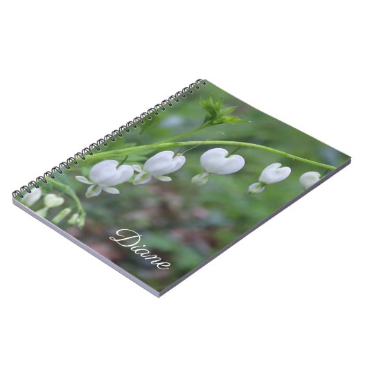 白色出血ハートフローラ ノートブック (左側)