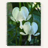 白色出血ハートフローラ ノートブック (正面)