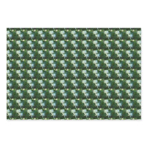 白色出血ハート花柄