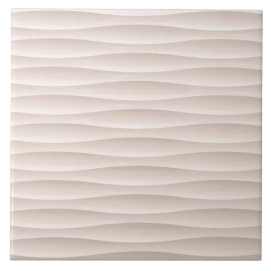 白色及び茶色の織フェイク物ストライプの陶磁器タイル タイル (正面)